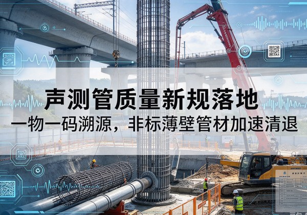 鸡东声测管质量新规落地，一物一码溯源，非标薄壁管材加速清退